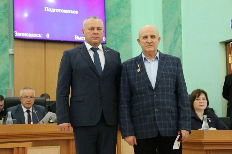 Погорельцу В.А. присвоено почётное звание «Заслуженный работник образования Брянской области».